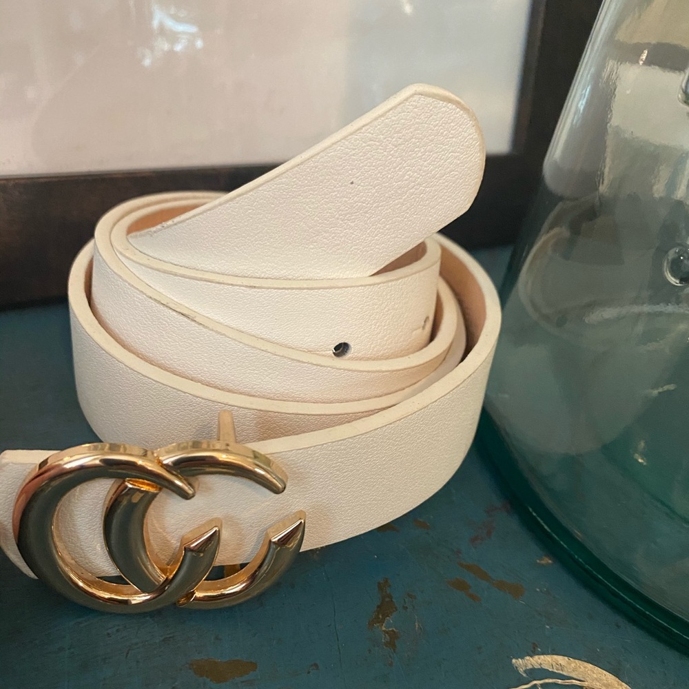 White CC Belt